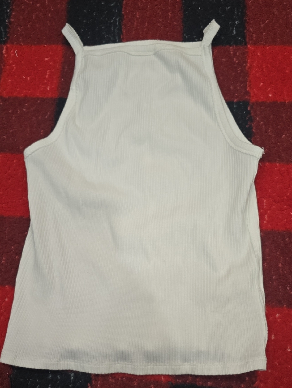 We The Free White Ribbed Square-Neck Cami